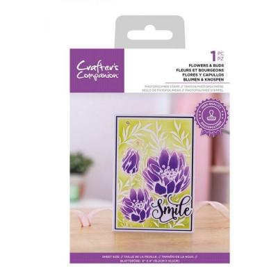 Crafter's Companion Clear Stamp - Flower & Buds